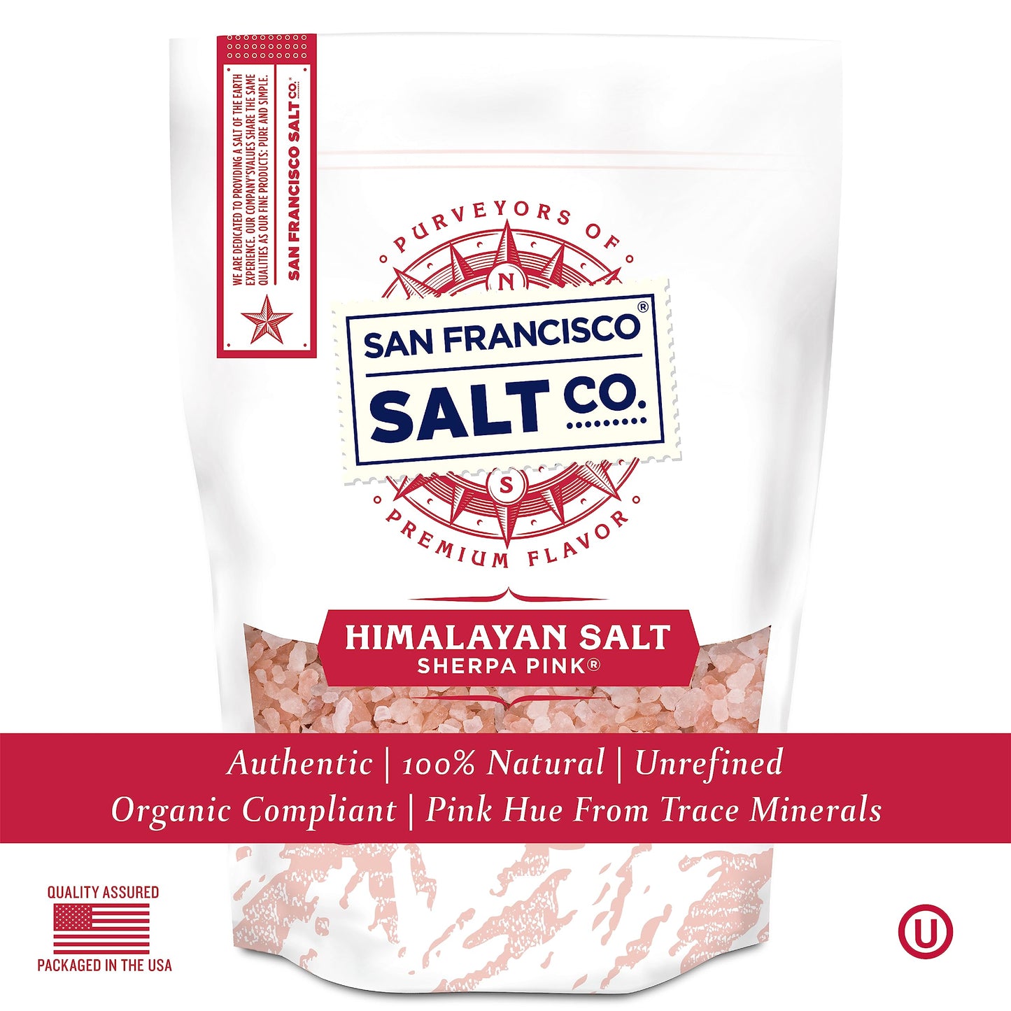 Sherpa Pink Himalayan Salt – Coarse Grain, 5 lbs. | All-Natural, Gluten-Free, No Additives | Perfect for Everyday Cooking & Recipes, Ideal for Grinders & Salt Mills