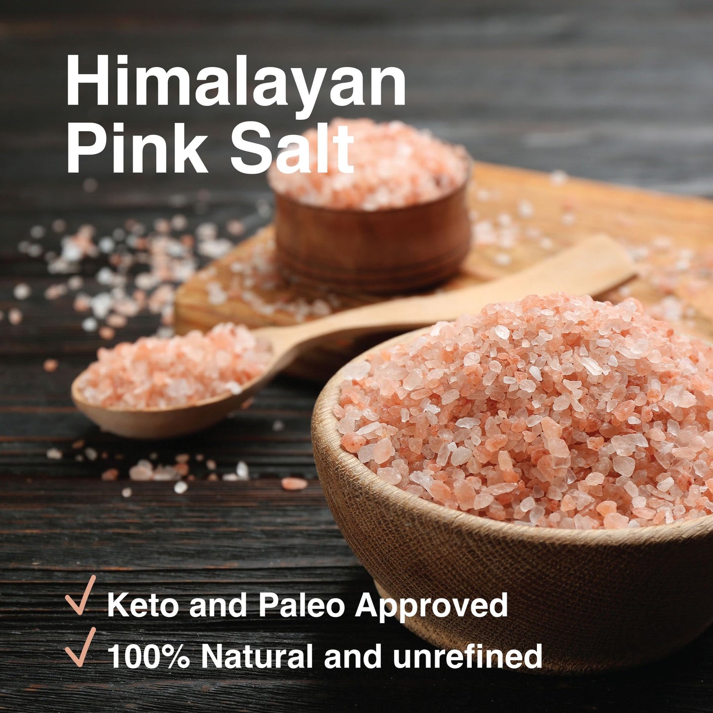 Grinder refill kit - 2.2 Lb bag of Pink Himalayan Coarse Salt & 1 Lb of Tellicherry Black Peppercorns - Salt and Peppercorn refill Gift Pack - Premium Himalayan Salt and Tellicherry Peppercorns for use in a Grinder or Salt Mill. By The Spice Lab