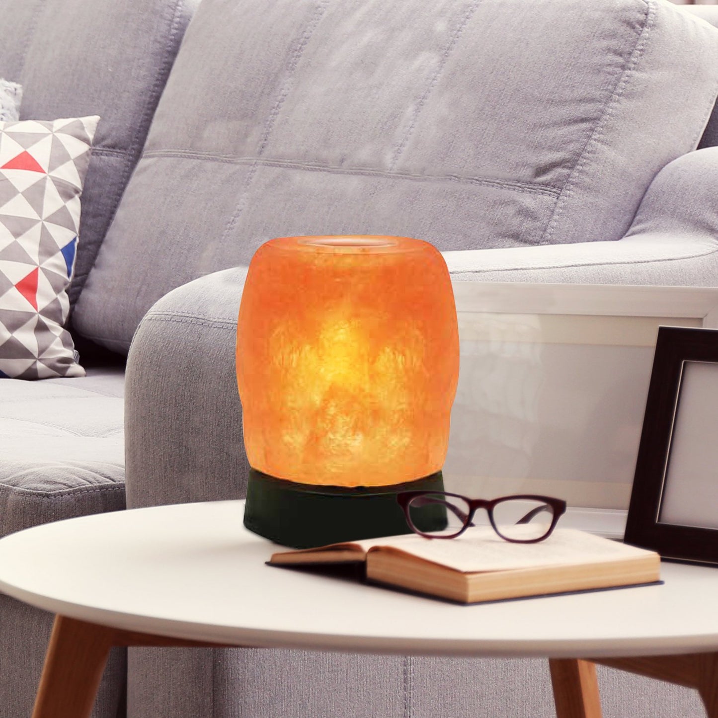 Himalayan Glow Natural Aroma Therapy USB Salt Lamp with Plastic Base,Pink Salt Night Light