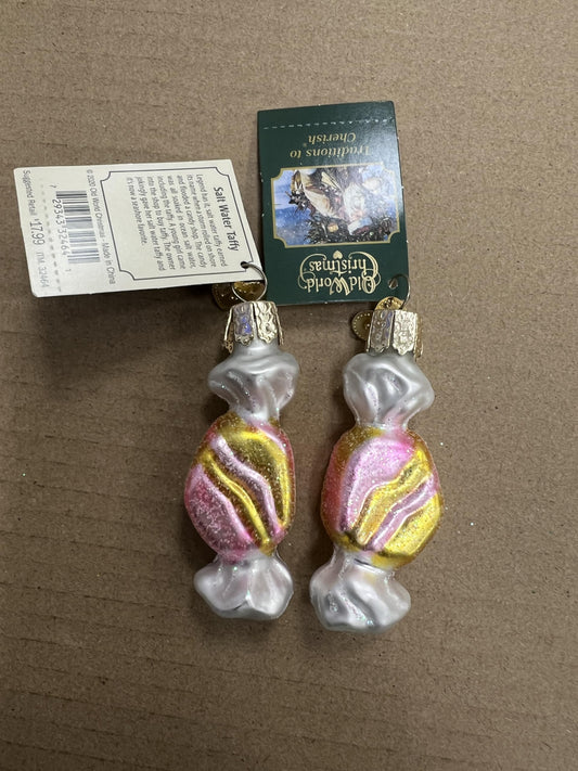 Old World Christmas Ornaments Salt Water Taffy (A) Glass Blown Ornaments for Christmas Tree