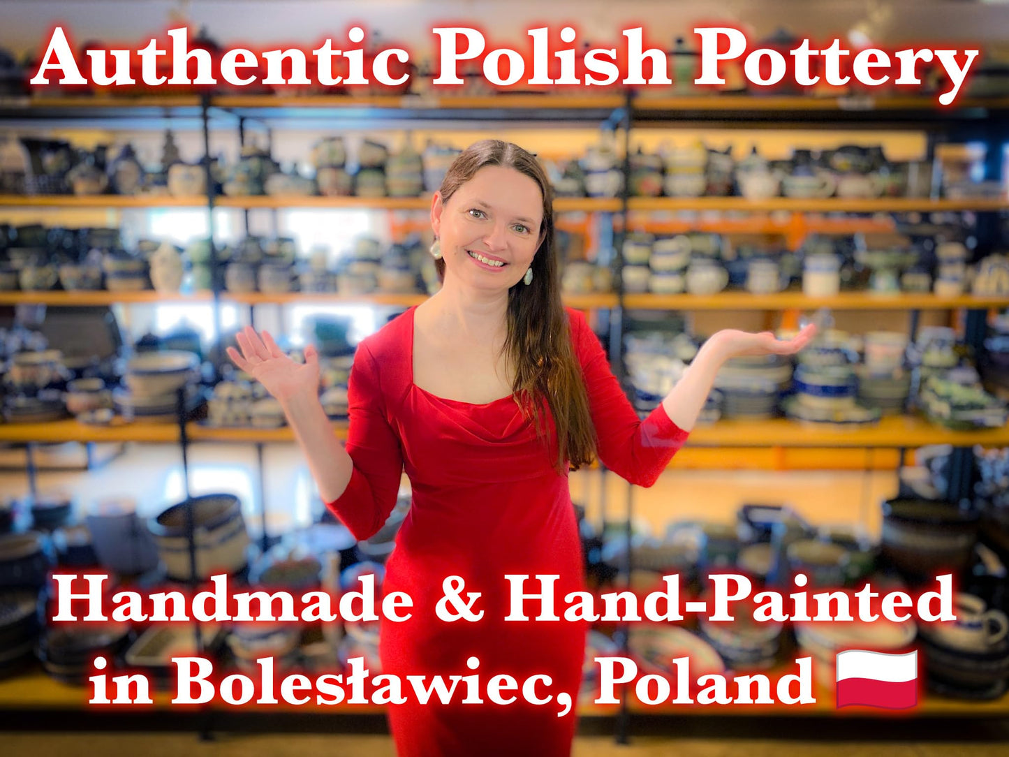 Polmedia Polish Pottery Star Shaped Bowl 7-inch - Peacock Leaves Pattern Handmade in Boleslawiec Poland by Ceramika Artystyczna + Certificate of Authenticity