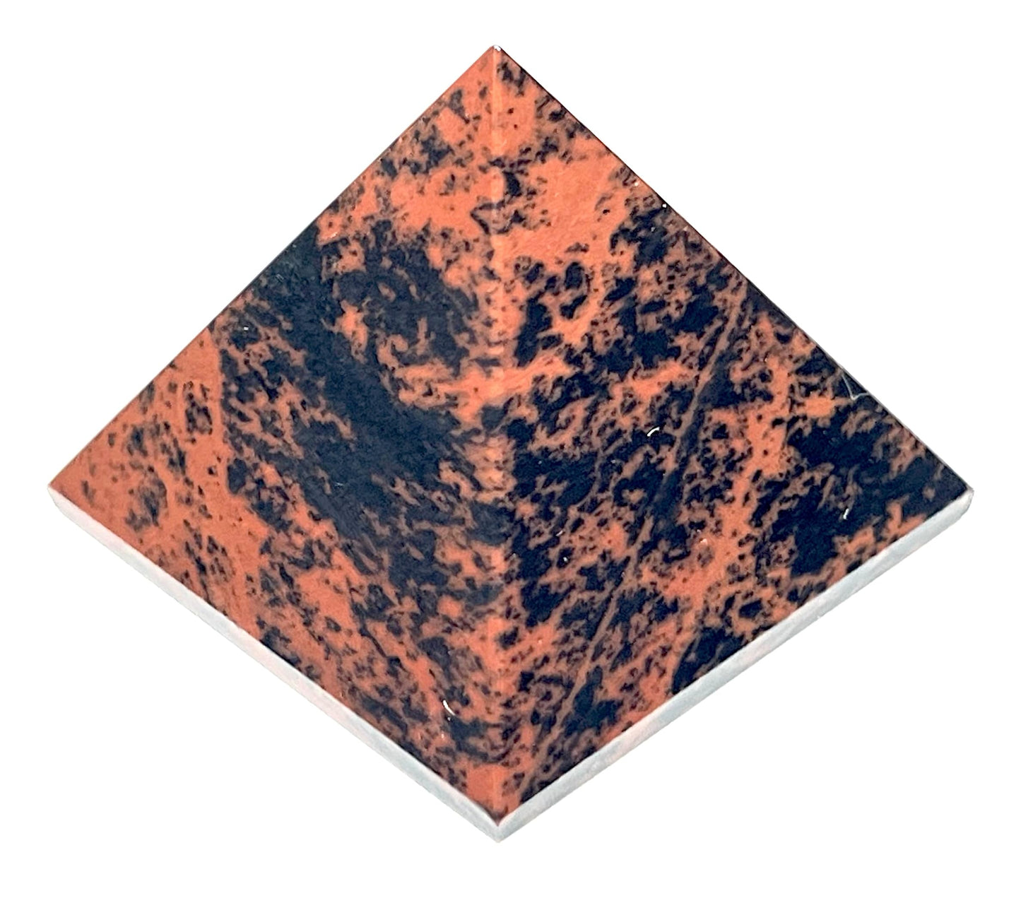 Mahogany Obsidian Pyramid 2 Inch – Capricorn Birthstone Root Chakra