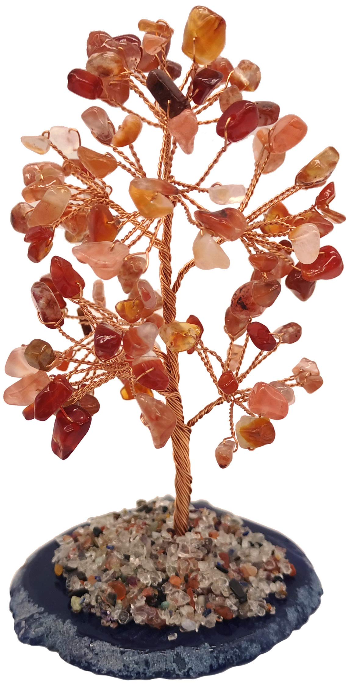 Mina Heal Crystal Gem Money Tree for Chakra Healing Feng Shui Meditation Good Luck Wealth & Prosperity