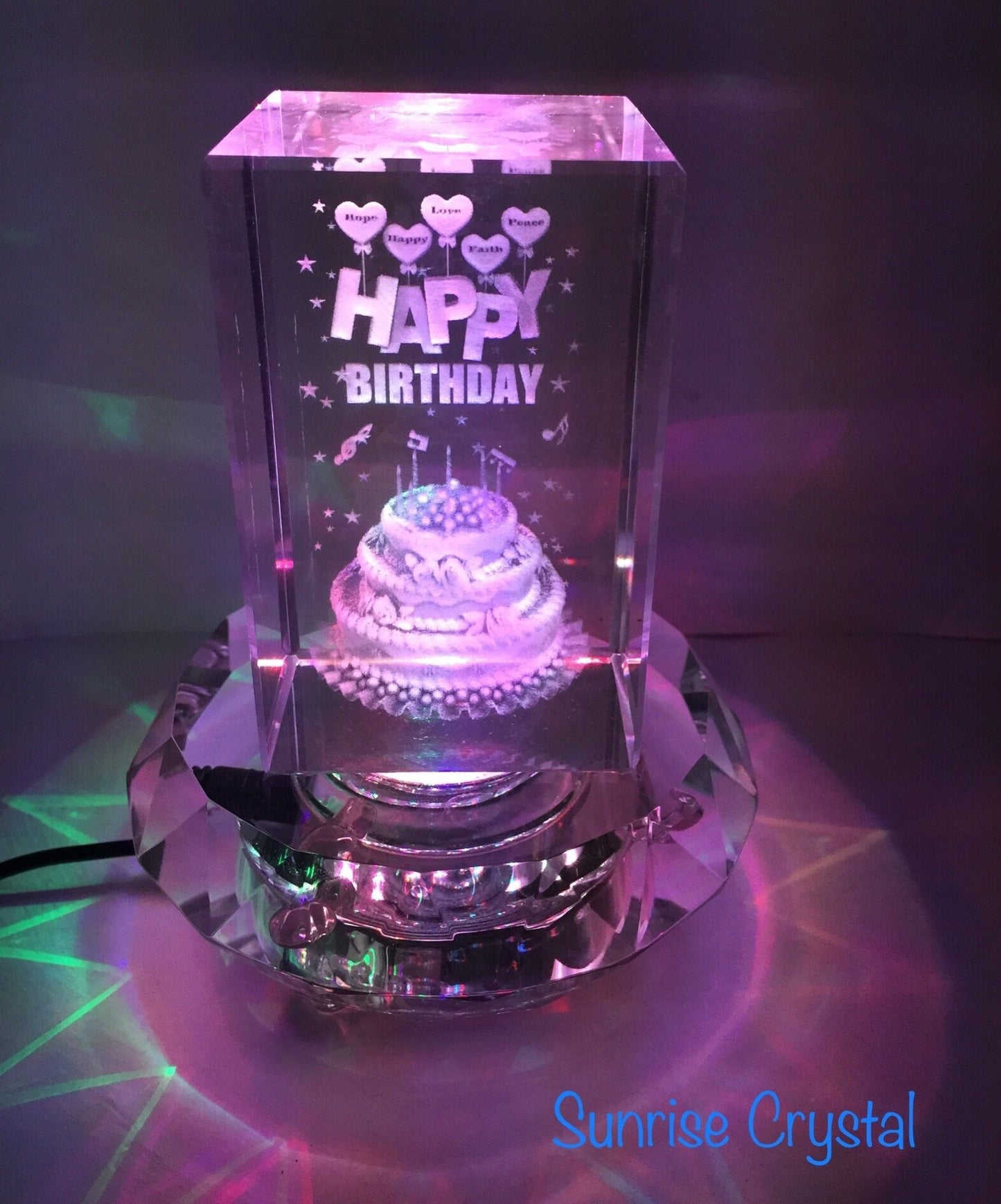 Sunrise Crystal Crystal Display Stand 9.5CM(3.8 Inches)