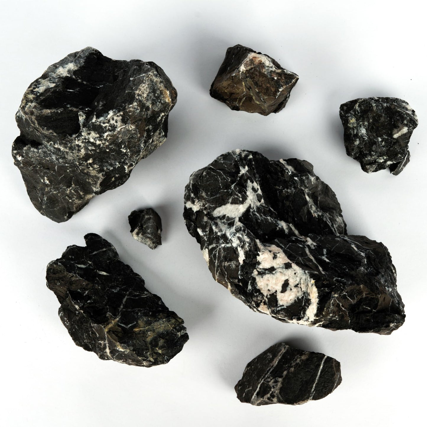 LANDEN Natural Tonwa Stones Slate Stones for Aquariums Terrariums, Paludarium,Vivariums, Reptile and Amphibian Enclosures (17lbs, 2 to 8 inches)