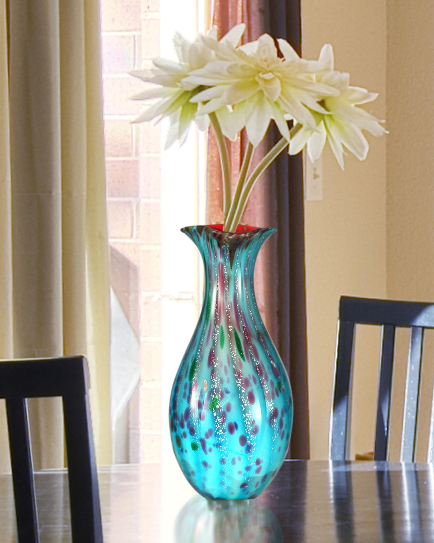 Dale Tiffany Lagood Hand Blown Art Vase