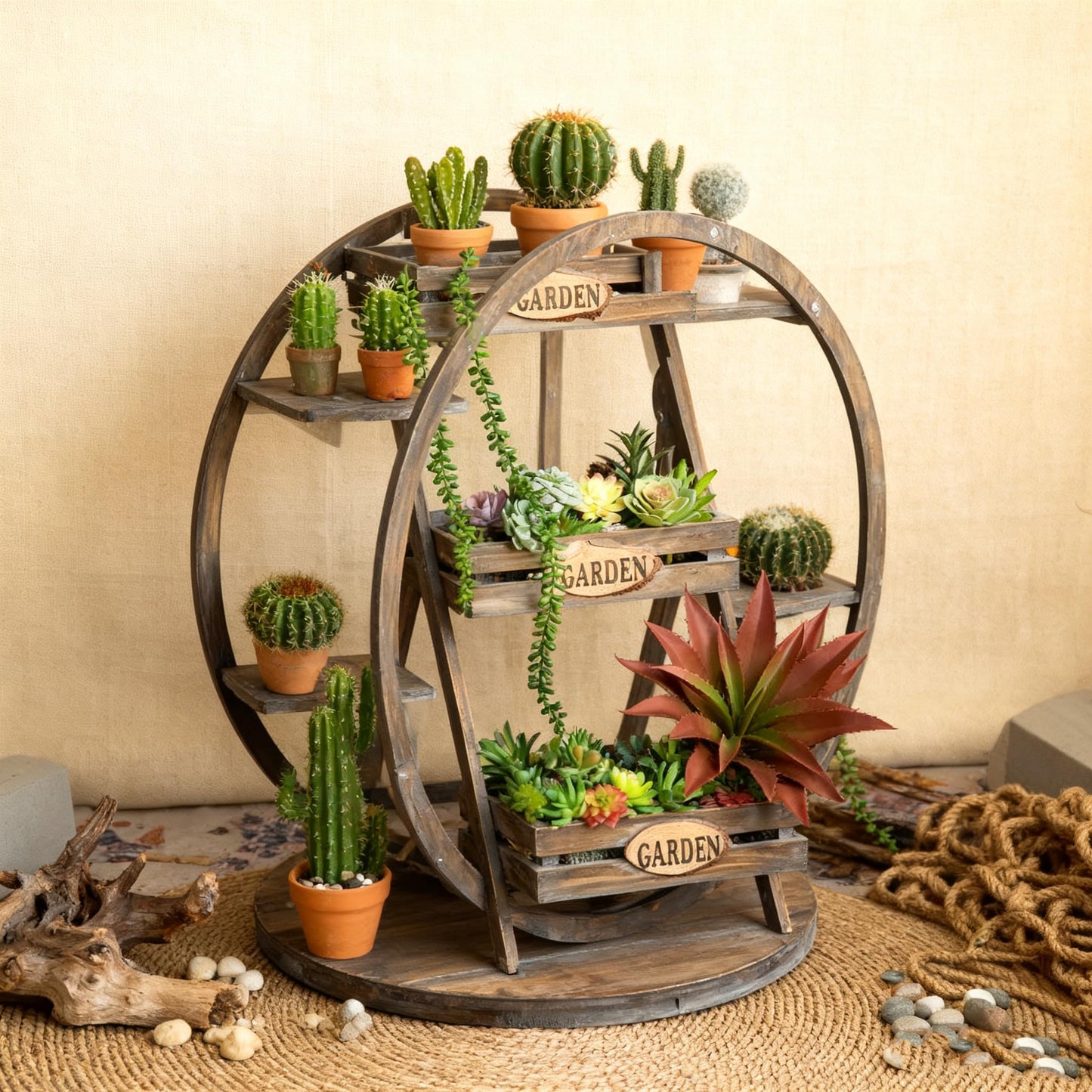 gsjzyBrose Artificial Succulents - Unpotted Faux Aloe Plants & Metal Outdoor Decorative Plants, Weather-Resistant Faux Succulents for Patio, Garden, Porch Decoration