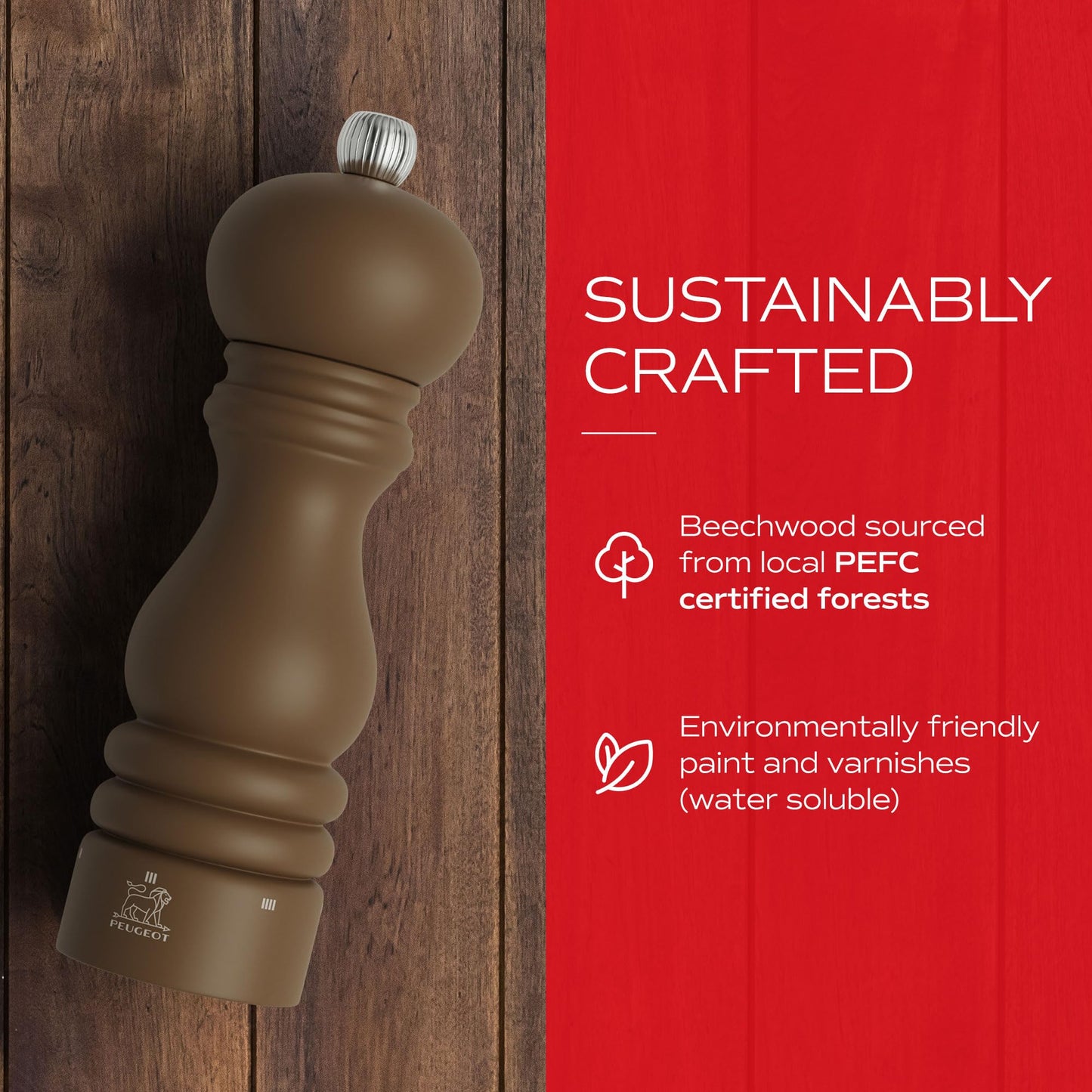 PEUGEOT Paris u'Select Pepper Mill - Mocha, Manual Rock Pepper Mill