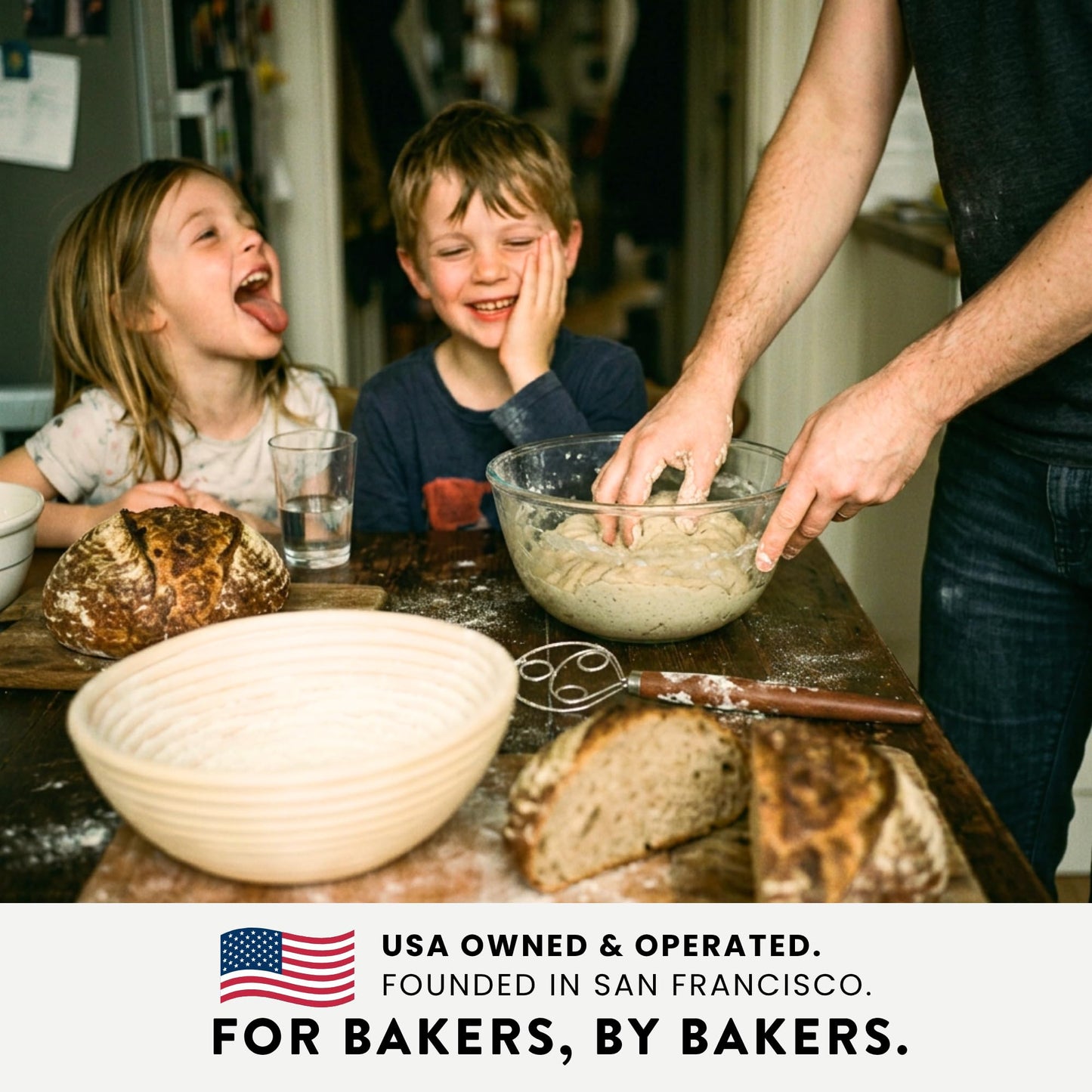 Complete Sourdough Starter Kit with Troubleshooting Cookbook, 2-Banneton Set:10" Round & Oval Grade-A Rattan Baskets,Mat, Sapele Tools Won’t Warp| Beginner‑Friendly Baking Supplies–Gift for Bakers