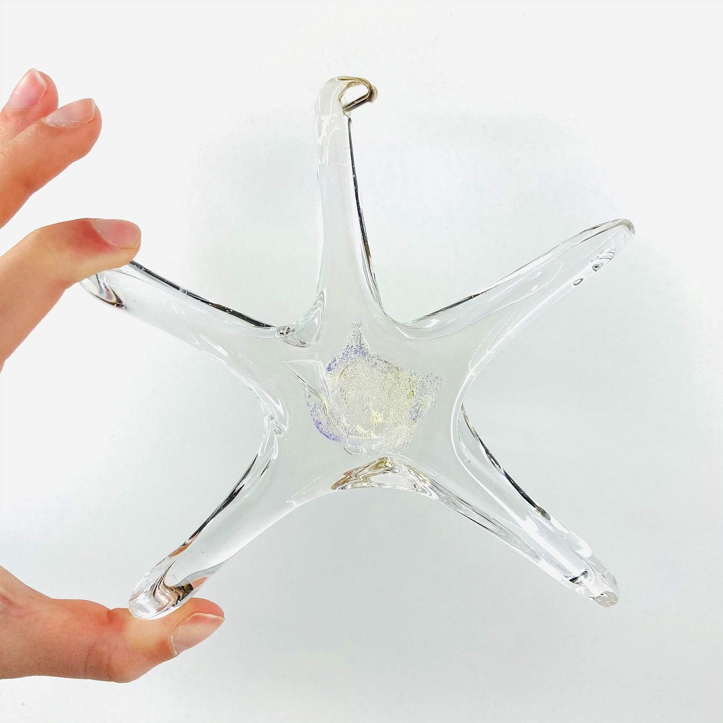 Luke Adams Glass Starfish Wall Decor – Handmade Glass Starfish for Windows – Sea Shell Wall Decoration for Coastal Homes (April)