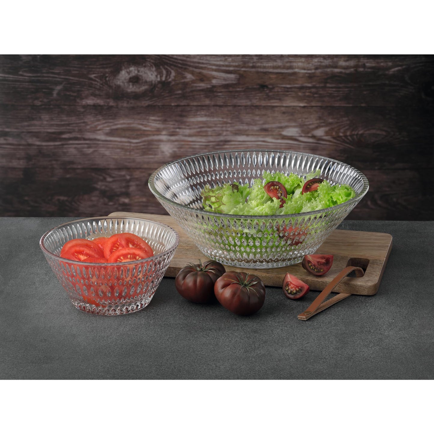 Nachtmann Ethnic 104252 Set of 2 Bowls Crystal Glass Diameter 16.5 cm