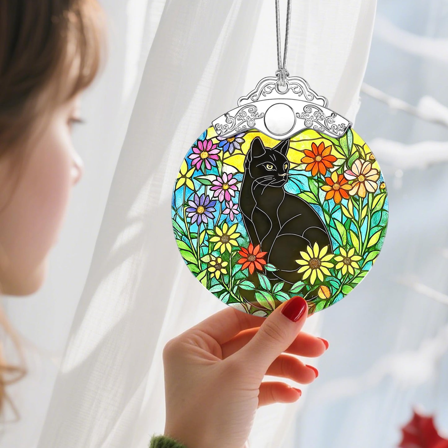 Christmas Ornaments – Black Cat Ornaments for Christmas Tree, Xmas Decorations, Holiday Decor, Gift Ideas, Housewarming, Holiday & Xmas Gifts for Cat Lovers