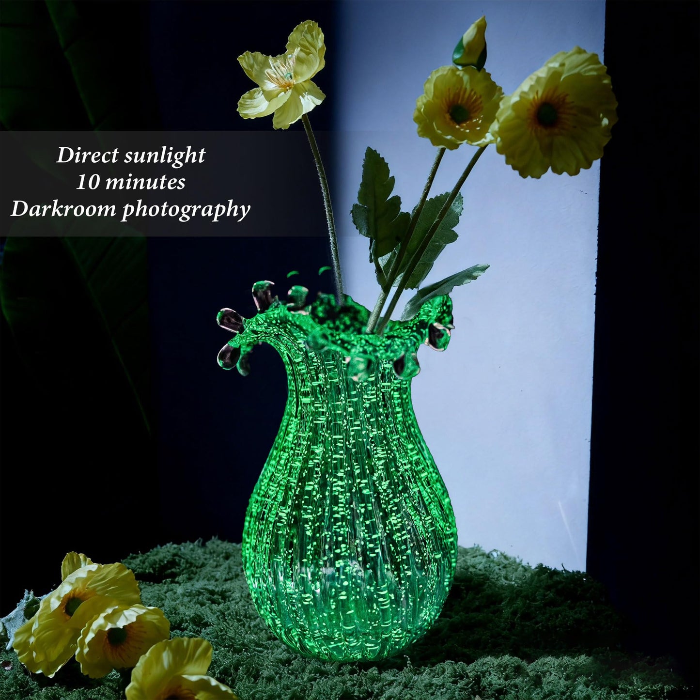 Hand Blown Glass Vase for Flowers Crystal Vases for Bouquet Home Decor Decorative Centerpieces Unique Gift for Christmas Valentines Day Birthday Housewarming Mothers Day