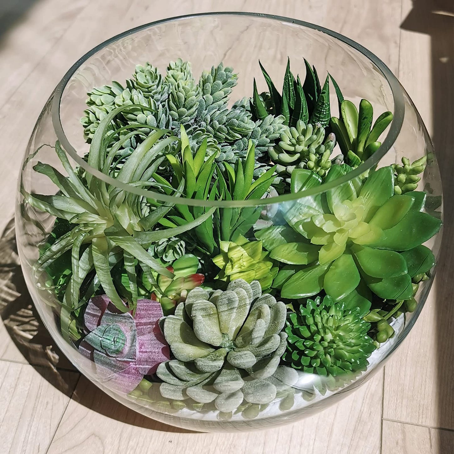 Winlyn 22 Pcs Bulk Artificial Succulents Plants Unpotted Small Aloe Hanging String of Pearls Cactus Green Fake Succulents for Succulent Garden Arrangement Centerpiece Wall Indoor Outdoor Home Decor