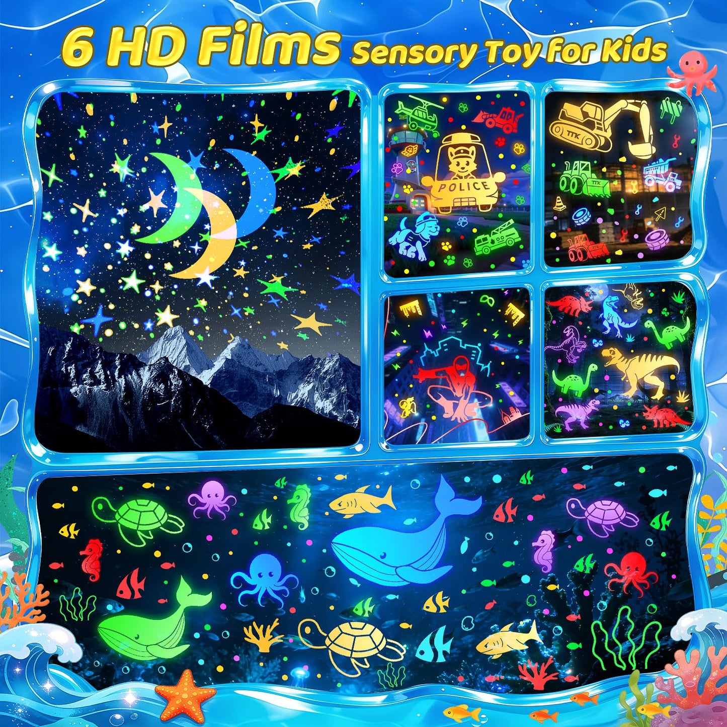 Star Projector Night Light for Kids, 6 Films & 15 Lullabies White Noise Sound Machine, Sensory Toys for Boys Toddlers, 360 Rotation Remote Timer Dino Egg Lights for 1-9 Boy Birthday Gifts