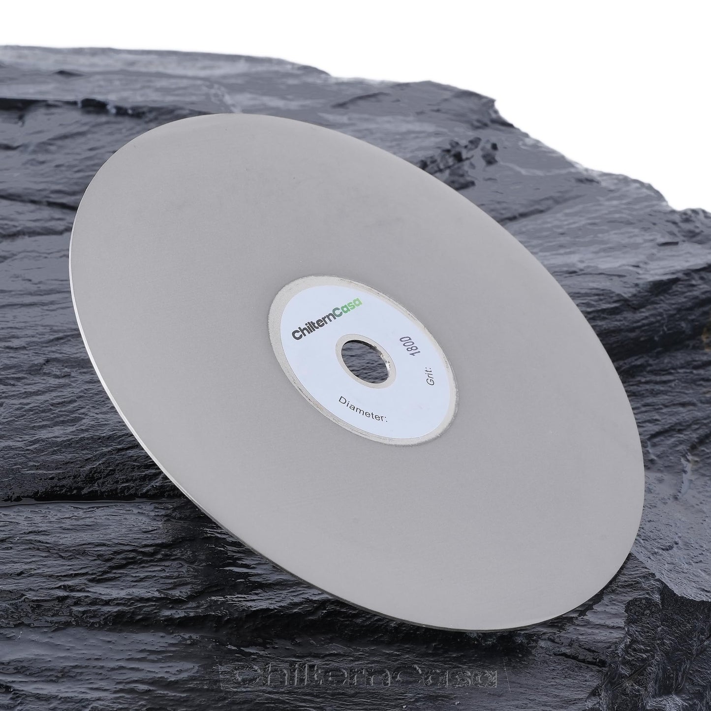 ChilternCasa 6 Inch Diamond Grinding Disc, Flat Lap Disc Abrasive Wheel 1/2 Inch Arbor Hole Fine Grit 1800 for Polishing Lapping Granite Marble Gemstone, Rock, Glass,Tile,Tungsten