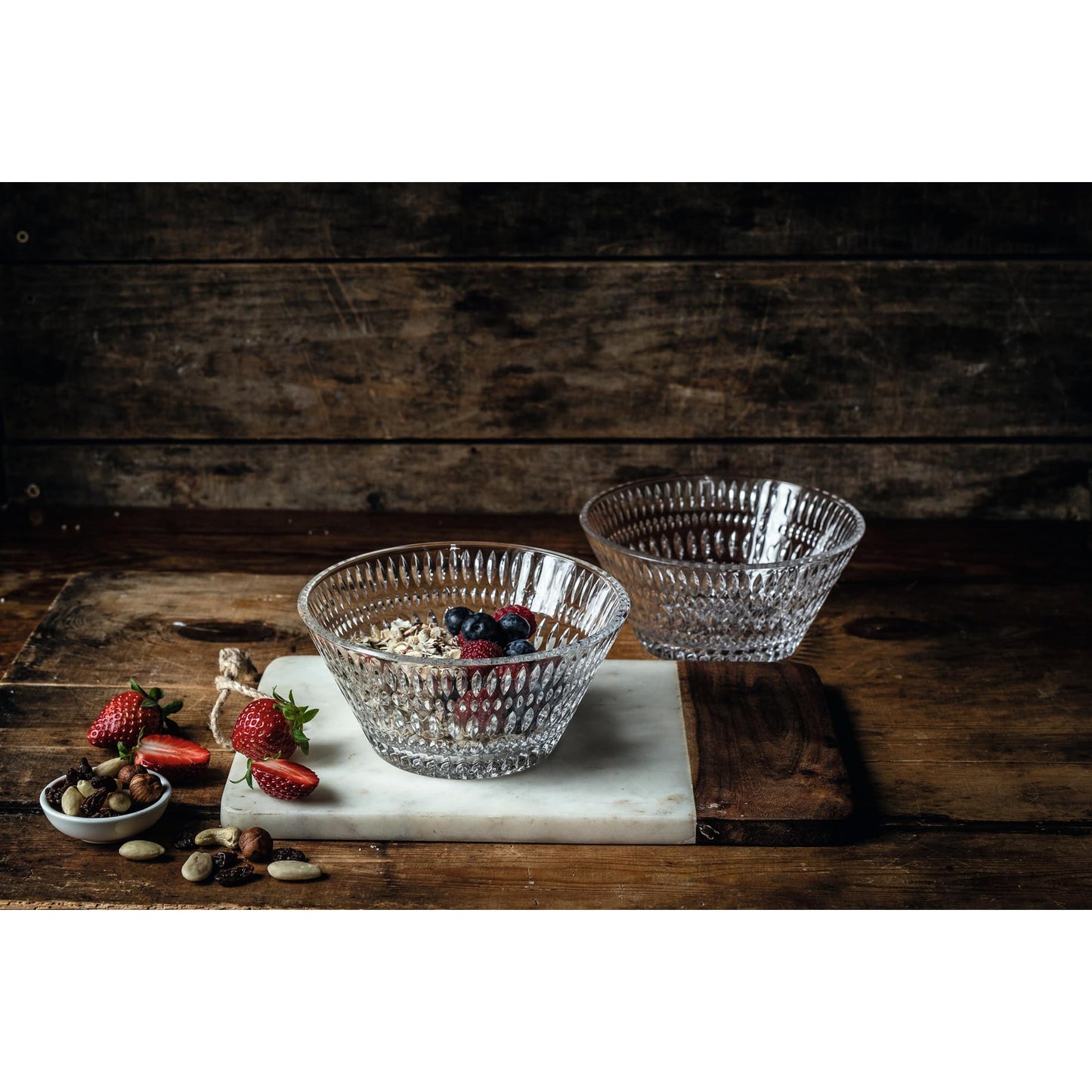 Nachtmann Ethnic 104252 Set of 2 Bowls Crystal Glass Diameter 16.5 cm