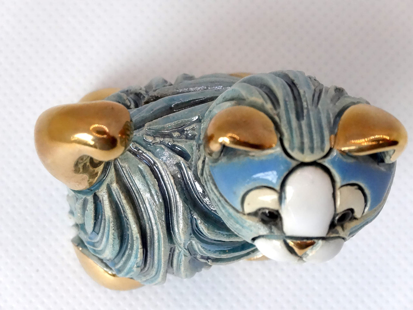 De Rosa Handmade Sculpted Ceramic Mini Cat Figurine Collection M05 - The Minis