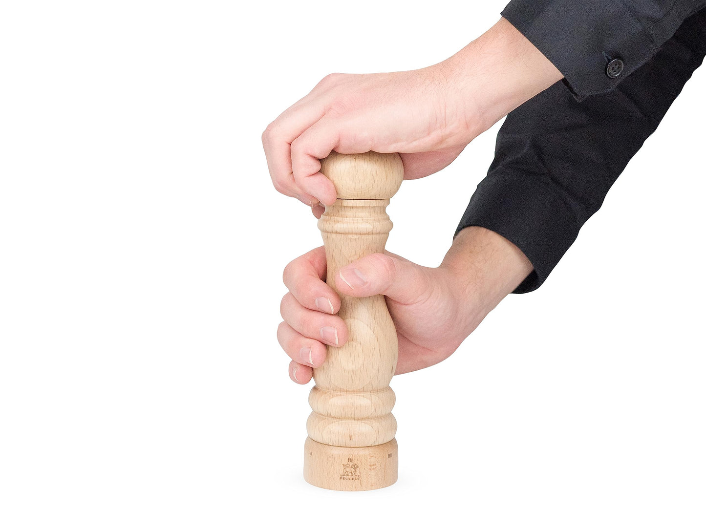 u'Select manual pepper mill in natural wood, 22 cm