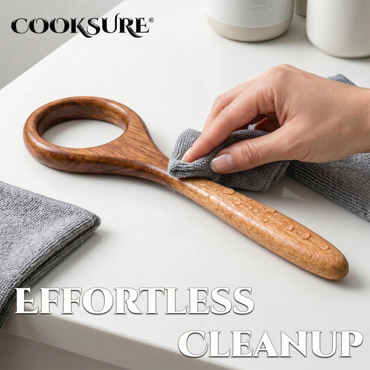 COOKSURE Danish Dough Whisk for Sourdough Bread – 13 Inch Bread Whisk with Wooden Handle – Smoothly Sturdy for Heavy Dough Baking, Swedish Dough Whisk Tool