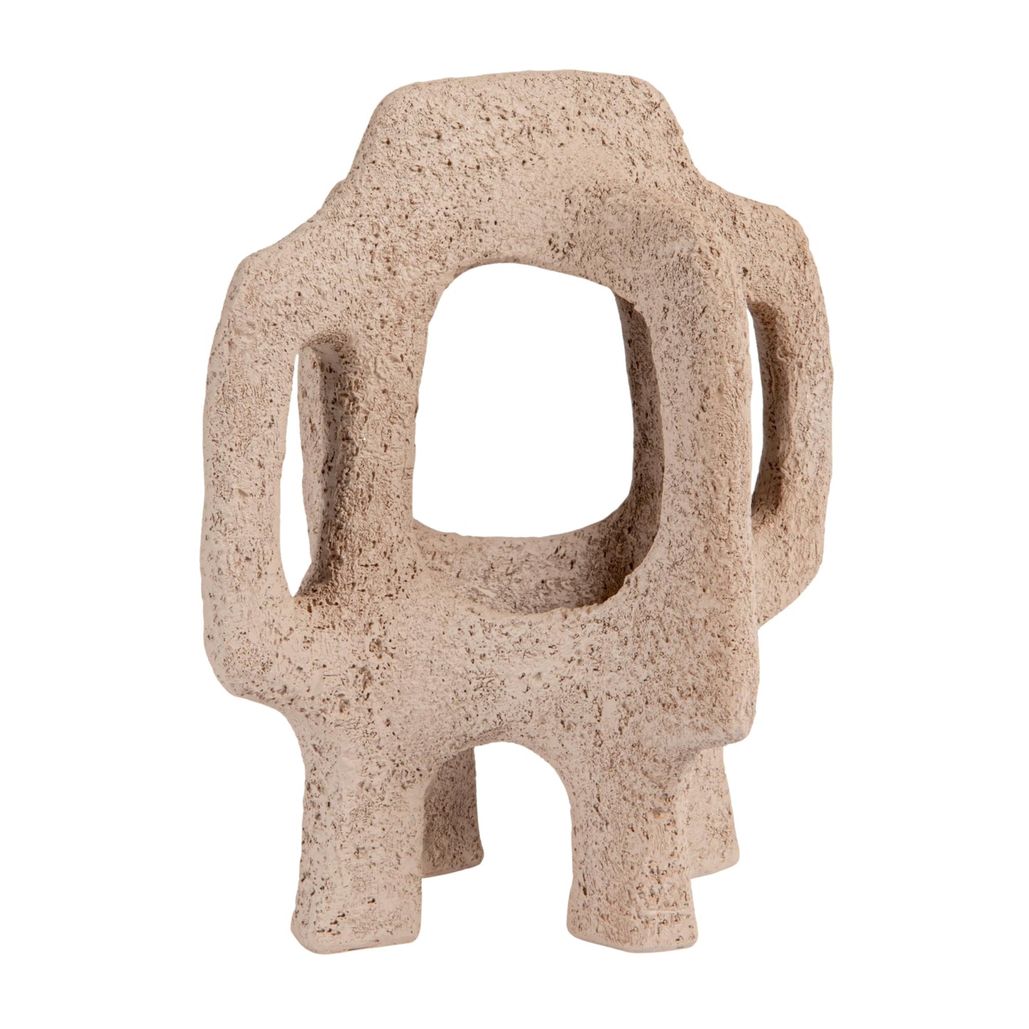 Bloomingville Resin Abstract Décor, Volcano Finish, Brown