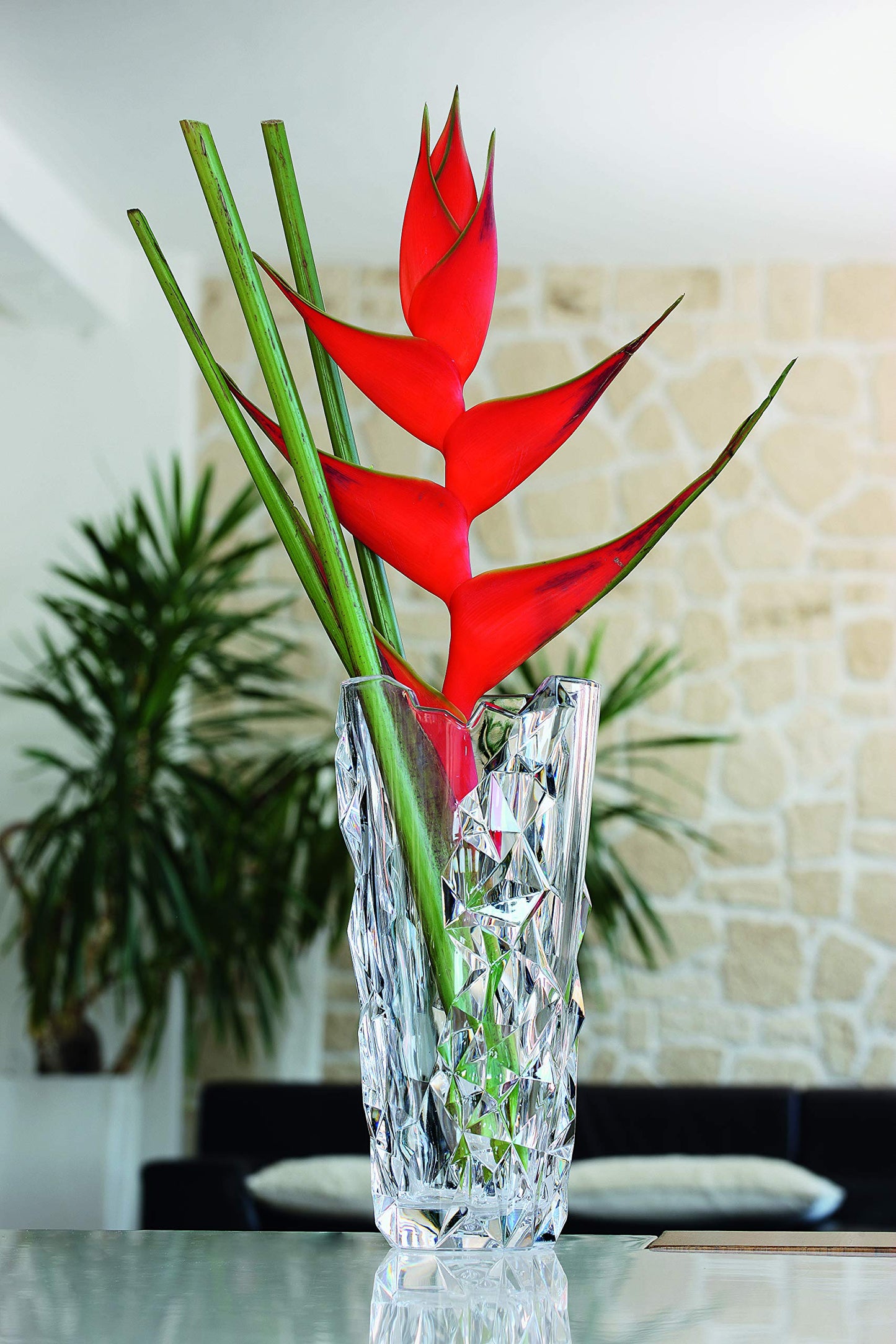 Spiegelau & Nachtmann Sculpture Collection, Crystal Vase, 13-Inch, Decorative Glass Vase for Flowers, Home Décor, and Centerpieces, Makes a Great Wedding, or Housewarming Gift, Clear