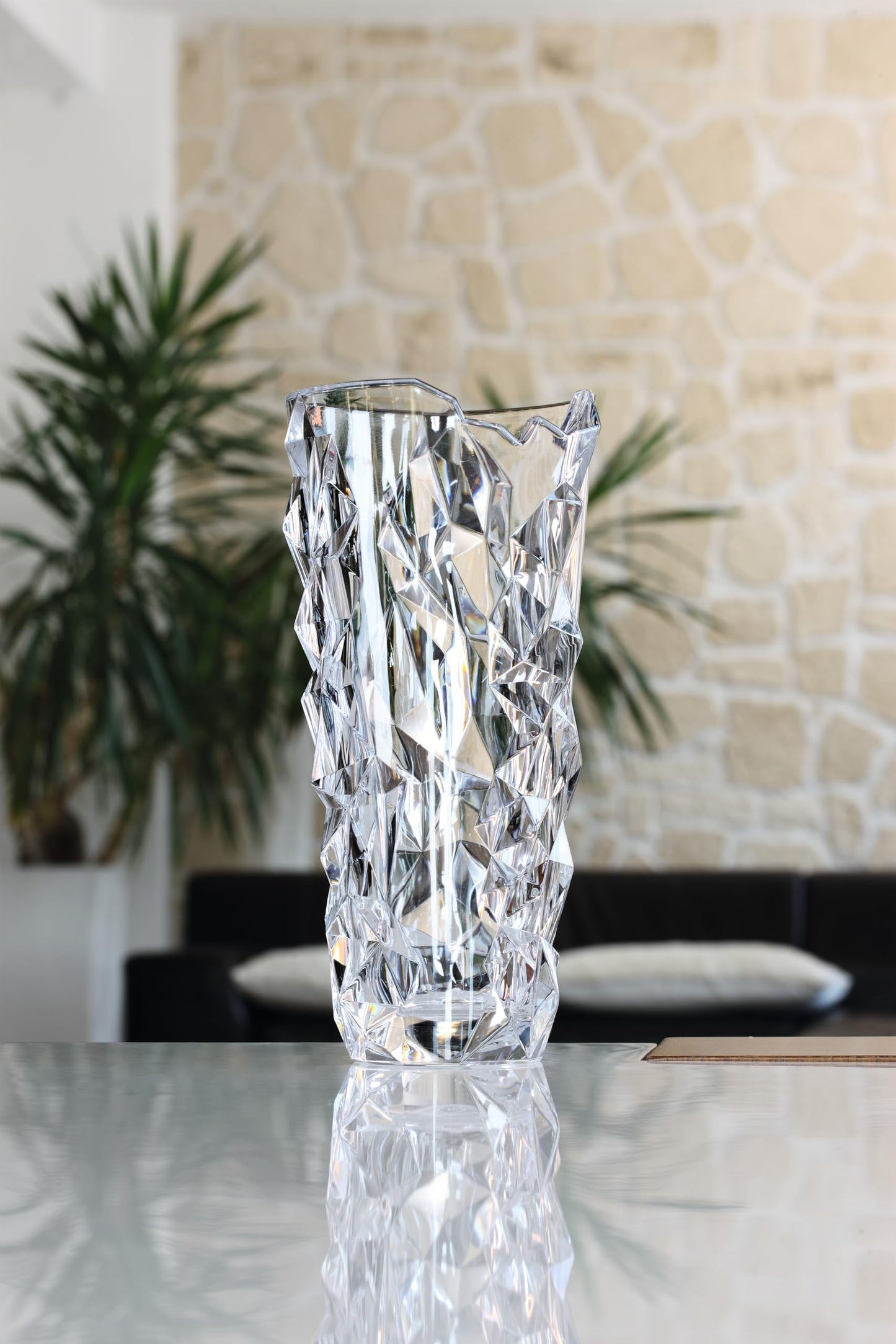 Spiegelau & Nachtmann Sculpture Collection, Crystal Vase, 13-Inch, Decorative Glass Vase for Flowers, Home Décor, and Centerpieces, Makes a Great Wedding, or Housewarming Gift, Clear