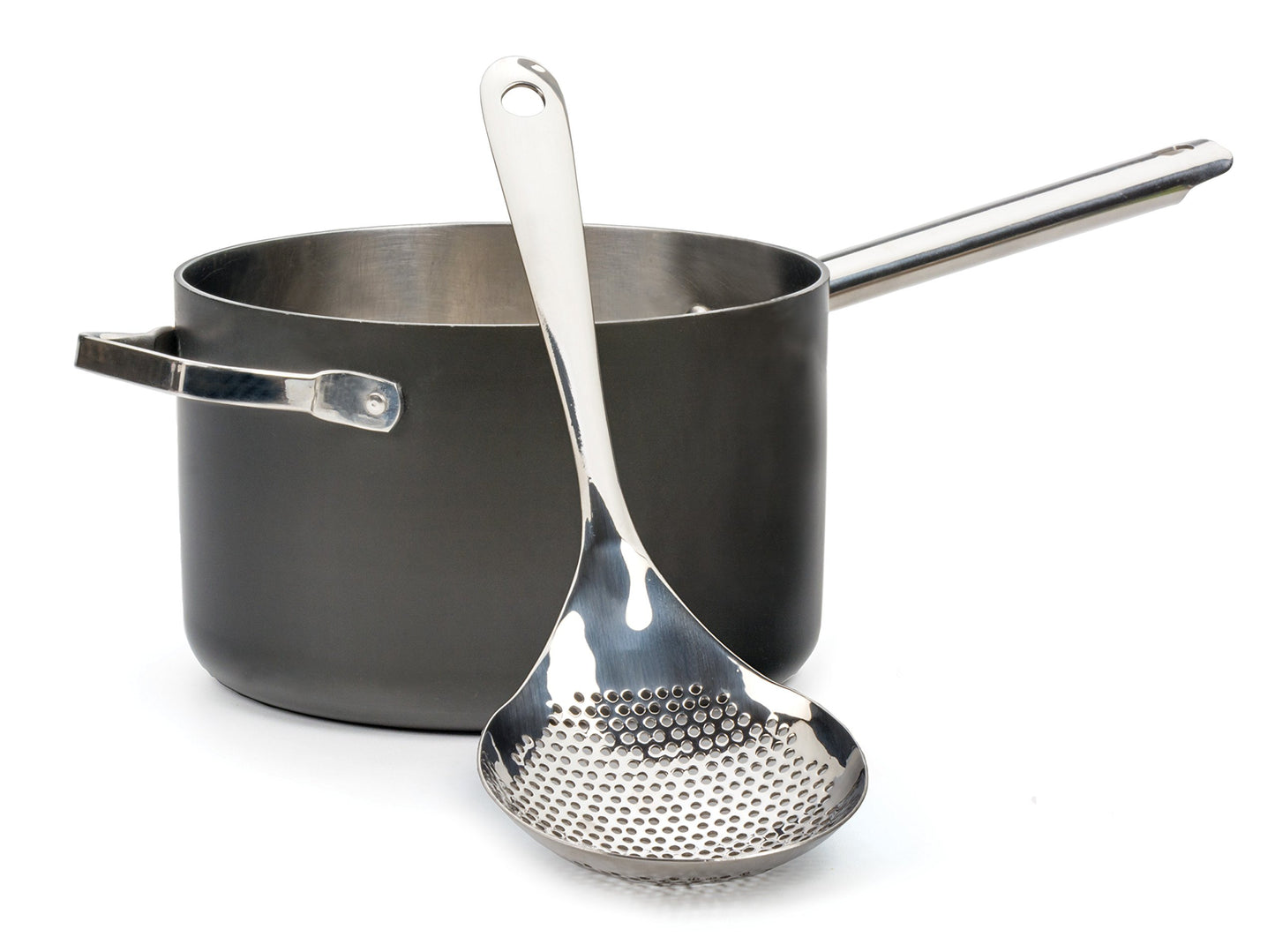 RSVP International Endurance Kitchen Collection Pierced Straining Tools, Spoon, 18/8 Stainless Steel