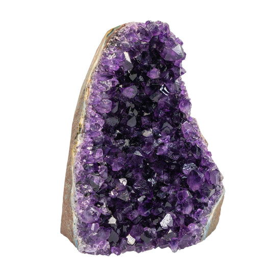 TRUENERGY Natural Amethyst Cluster Quartz Crystal – 2.0 To 2.5 lbs Grade A+ Raw Dark Purple Geode Stone from Uruguay – Home Decoration, Meditation Healing, and Positive Energy (2-2.5 lbs)