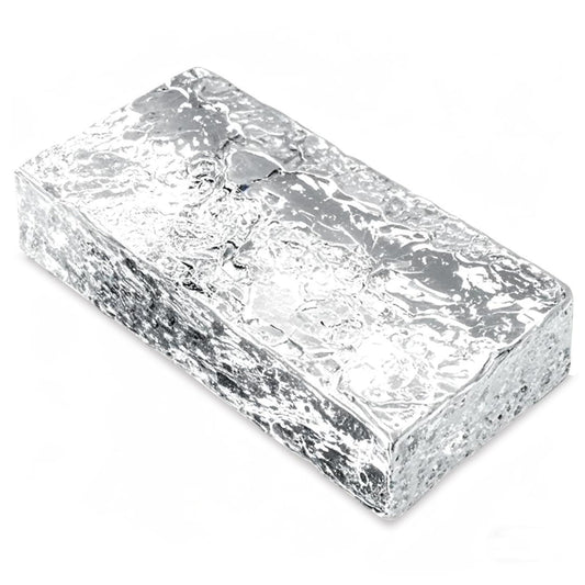 1 Pack-7.9"x3.9"x2" High Transparency ice Crystal Patterned Rectangular Solid Glass Brick - Used in Building Fields Such as Wall partitions, as Well as for DIY Lighting fixtures, DIY Tables etc