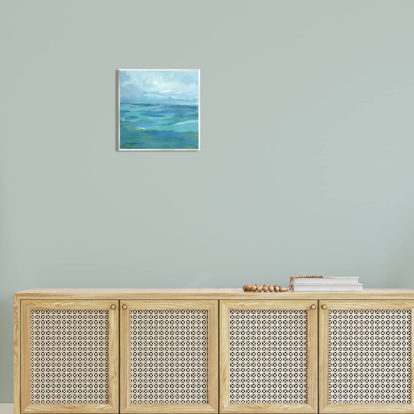Stupell Industries Flowing Ocean Tide Abstract Wall Plaque Art, Design by Victoria Barnes, 12 x 12, Wall Plaque