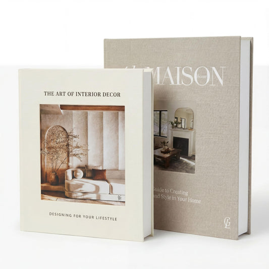 GRACEY LANE Decorative Fake Books for Home Decor – Set of 2 Linen Faux Book Storage Boxes with Hidden Storage to Reduce Visible Clutter, Coffee Table & Bookshelf Decor for Living Room Styling