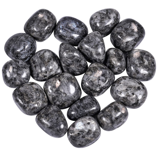 Nupuyai 1lb(About 460g) Polished Tumbled Stones Irregular Crystals for Healling/Energy/Wicca Smooth Labradorite Stones for Home/Gardden Decor 0.7"-1.4"