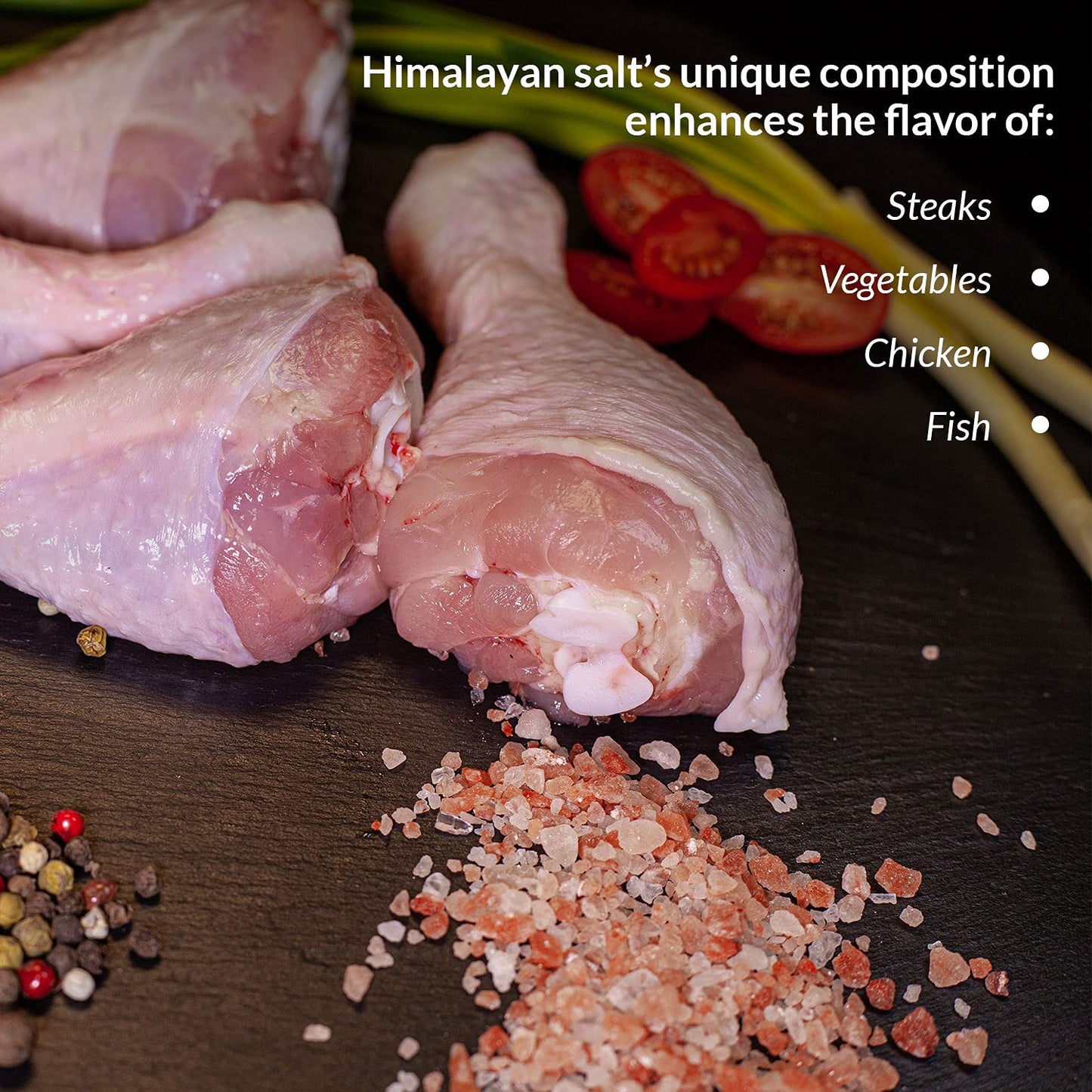 Himalayan Chef Pink Himalayan Salt, Coarse Grain, Refill Grinders - 4 lbs,2 Pound (Pack of 2)