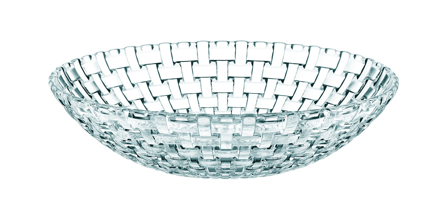 Nachtmann Bossa Nova Collection Crystal Bowl | 11 Inch Glass Serving Bowl for Salads, Fruit, and Home Décor | Made of Clear Crystal Glass | Dishwasher Safe