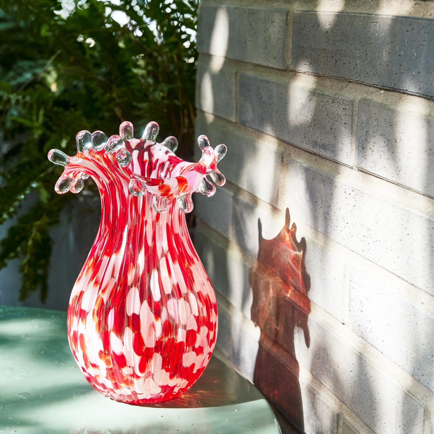 Hand Blown Glass Vase for Flowers Crystal Vases for Bouquet Home Decor Decorative Centerpieces Unique Gift for Christmas Valentines Day Birthday Housewarming Mothers Day