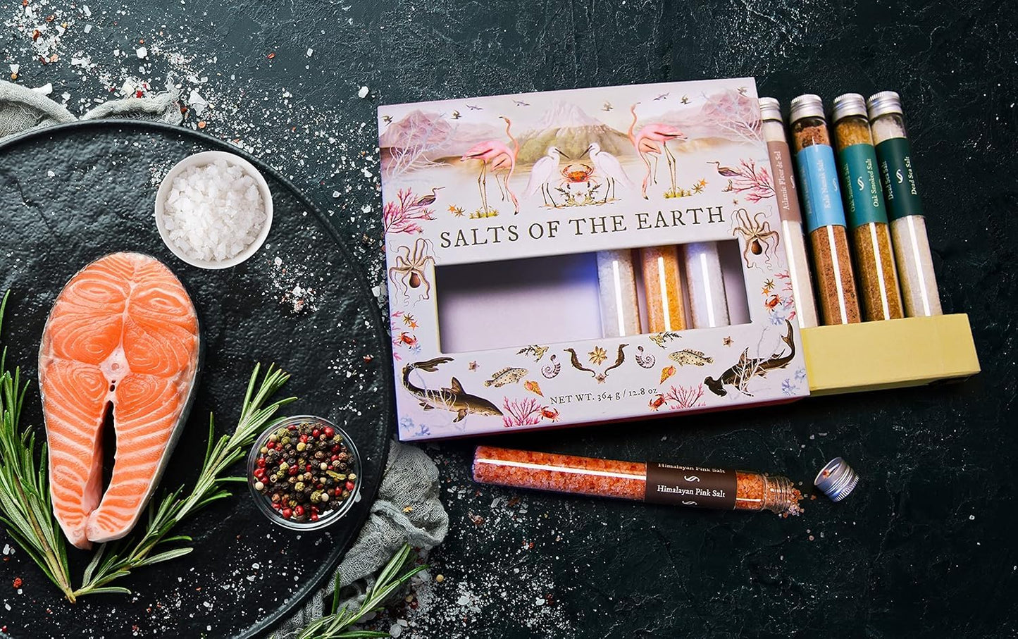 eat.art Salt of the Earth | Exotic Salt Collection from Around the Globe | 8-Pack Gift Set