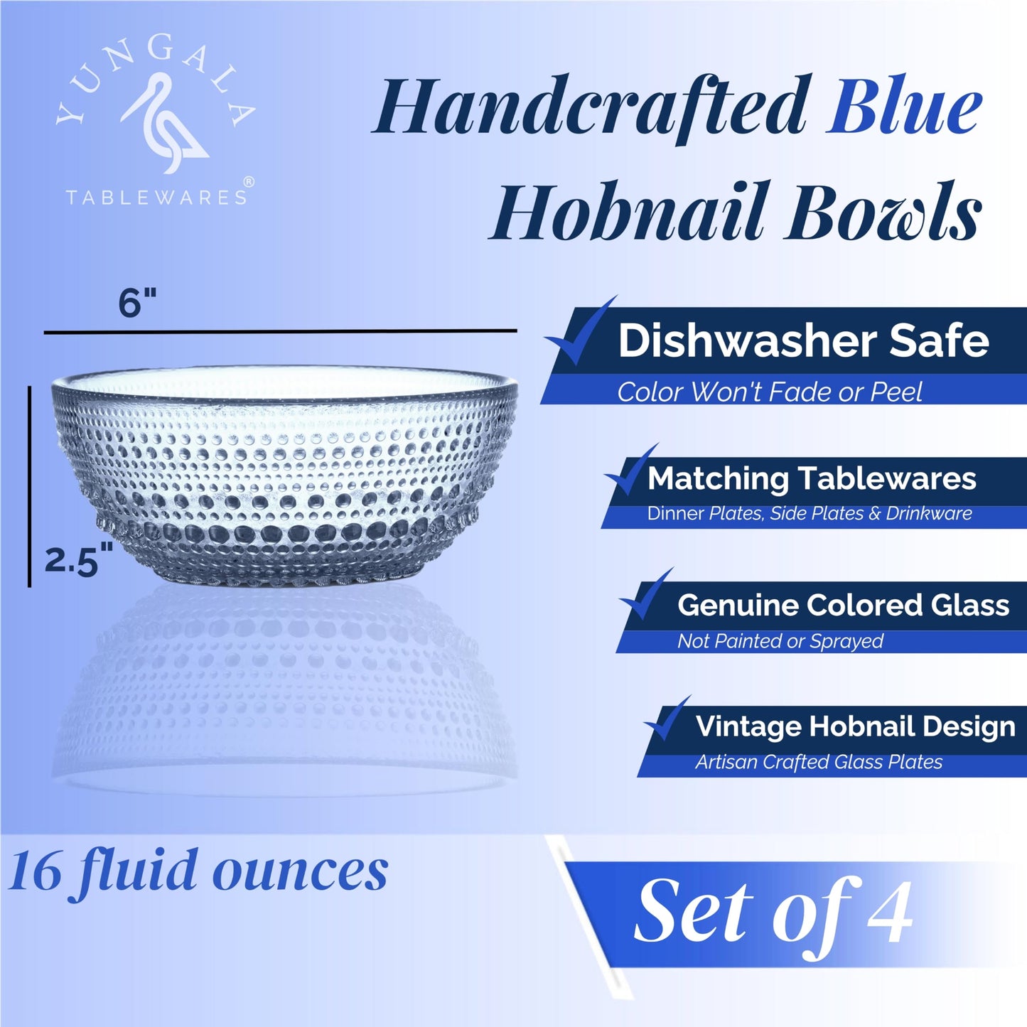 Yungala Blue Glass Bowl