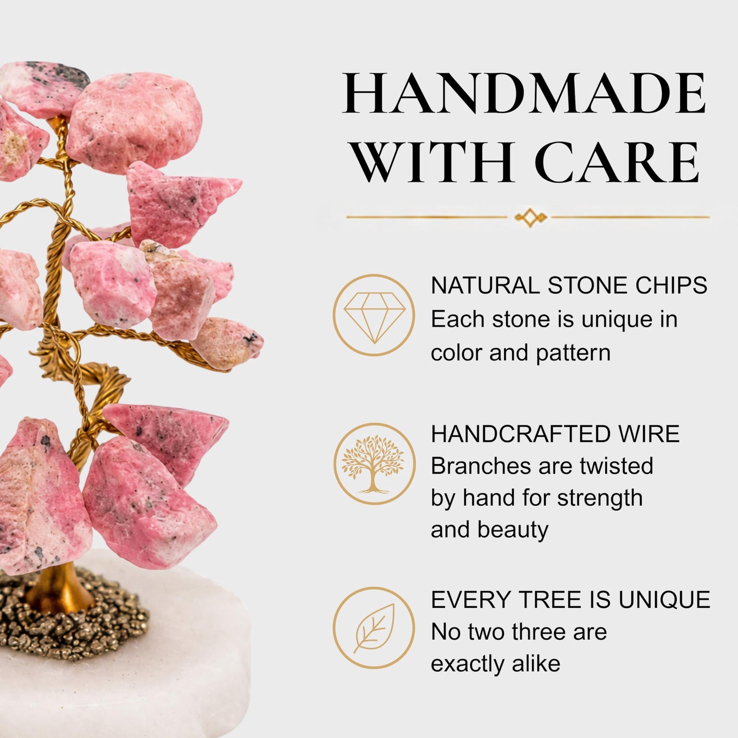 2.5" Stonebase Tree Rhodonite