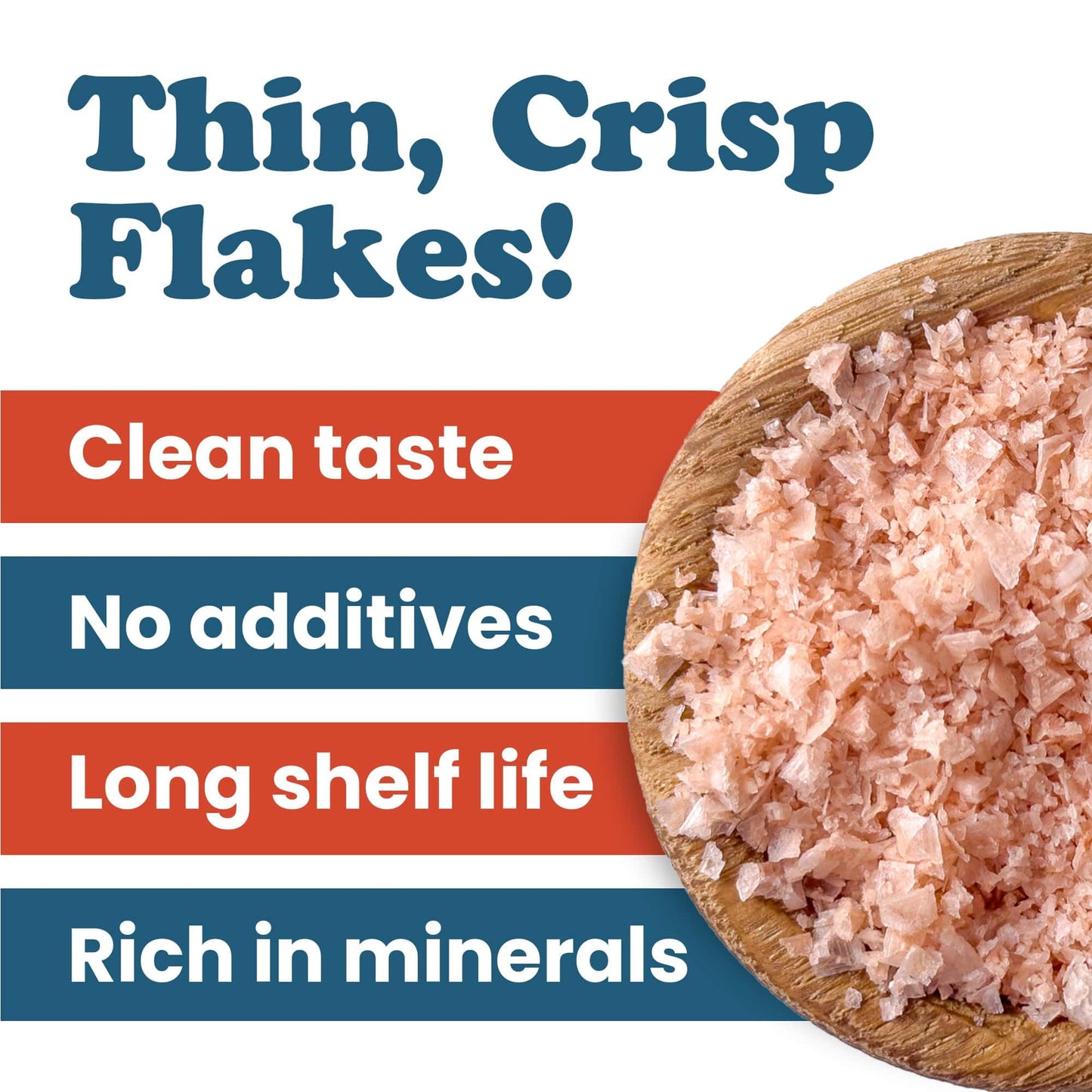 Food to Live - Himalayan Pink Salt Flakes, 6 Ounces – Flaky Salt Crystals, Pure, No Additives, Vegan, Kosher, Bulk. Gourmet Salt. Perfect to Use as a Finishing Salt. Not Suitable for Grinders