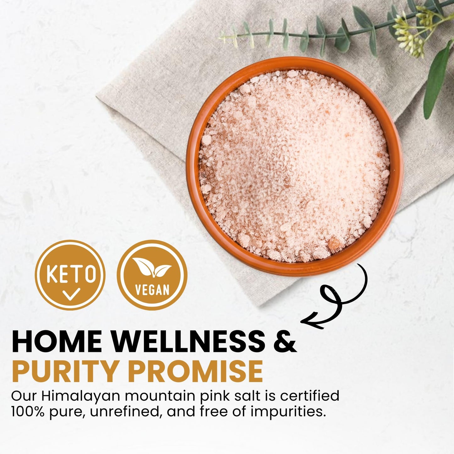 Fàtima Fine Ground Pink Himalayan Salt | 100% Pure & Mineral-Rich Himalayan Rock Salt for Grinder Refill | Natural, Unrefined & Non-GMO Fine Powder for Cooking, Seasoning, Baking & Table Use | 20 Oz