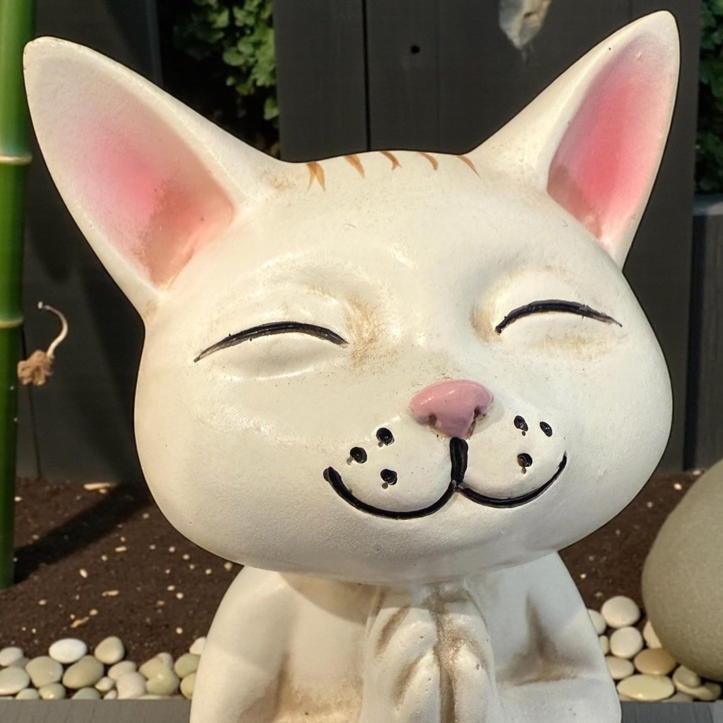 Top Brass Yoga Cat Figurine Statue – Meditating Praying Cat Desk Decor – Zen Home & Office Accent – Cute Resin Cat Sculpture for Shelf, Table or Gift – 5 Inch Mindful Cat Decor