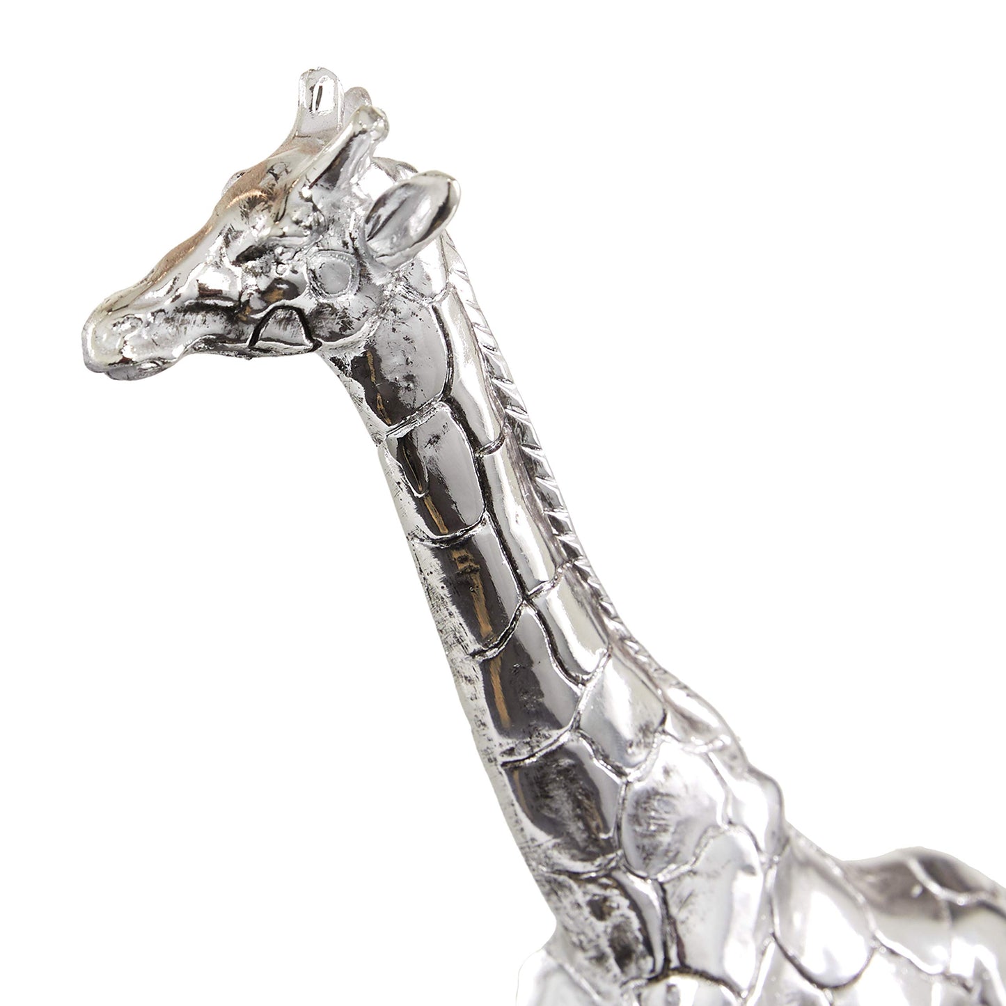 Deco 79 Polystone Safari animals Sculpture, 27" x 6" x 13", Silver