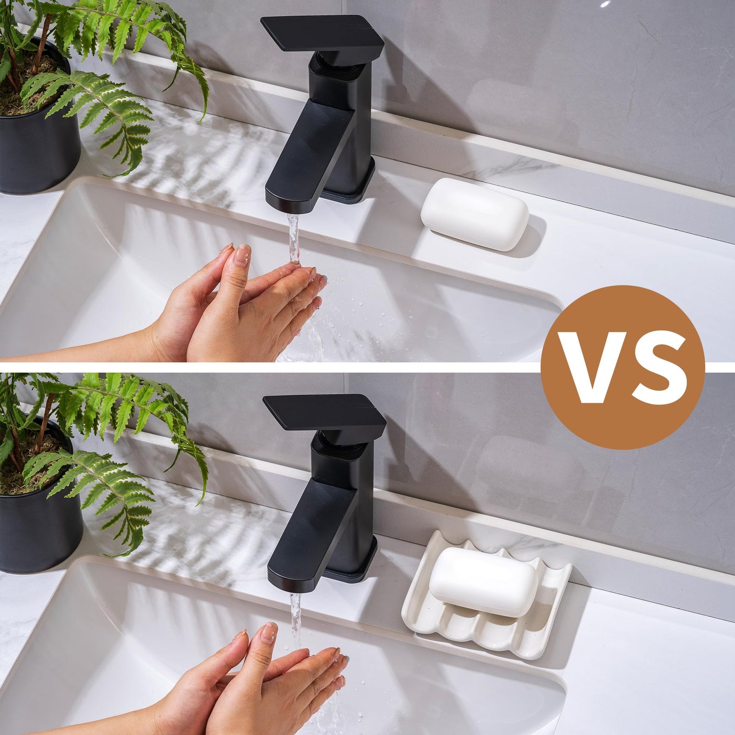Soap Dish, Draining Ceramic Soap Holder Fluted Design Bar Soap Holder for Shower Bathroom, Soap Saver, Gift for Women Man, White 1 Pcs