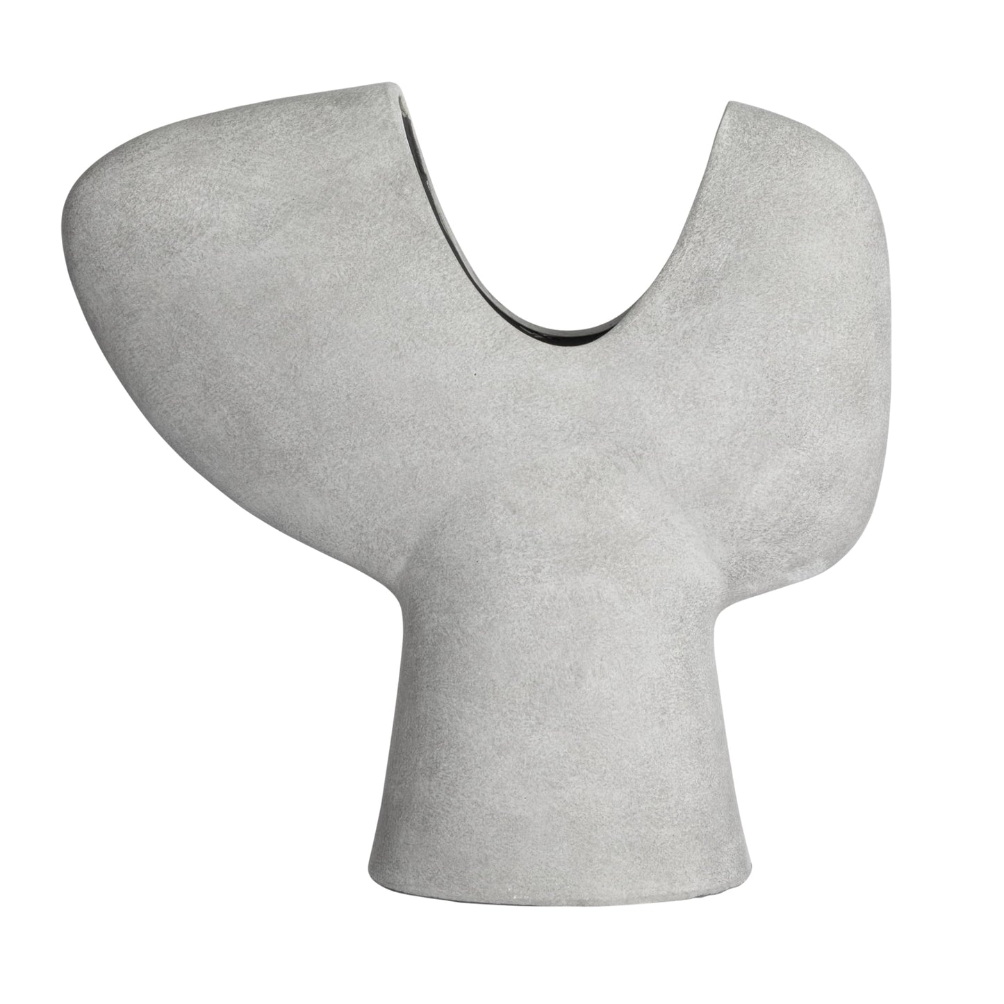 Bloomingville Modern Terracotta Abstract Vase, Grey