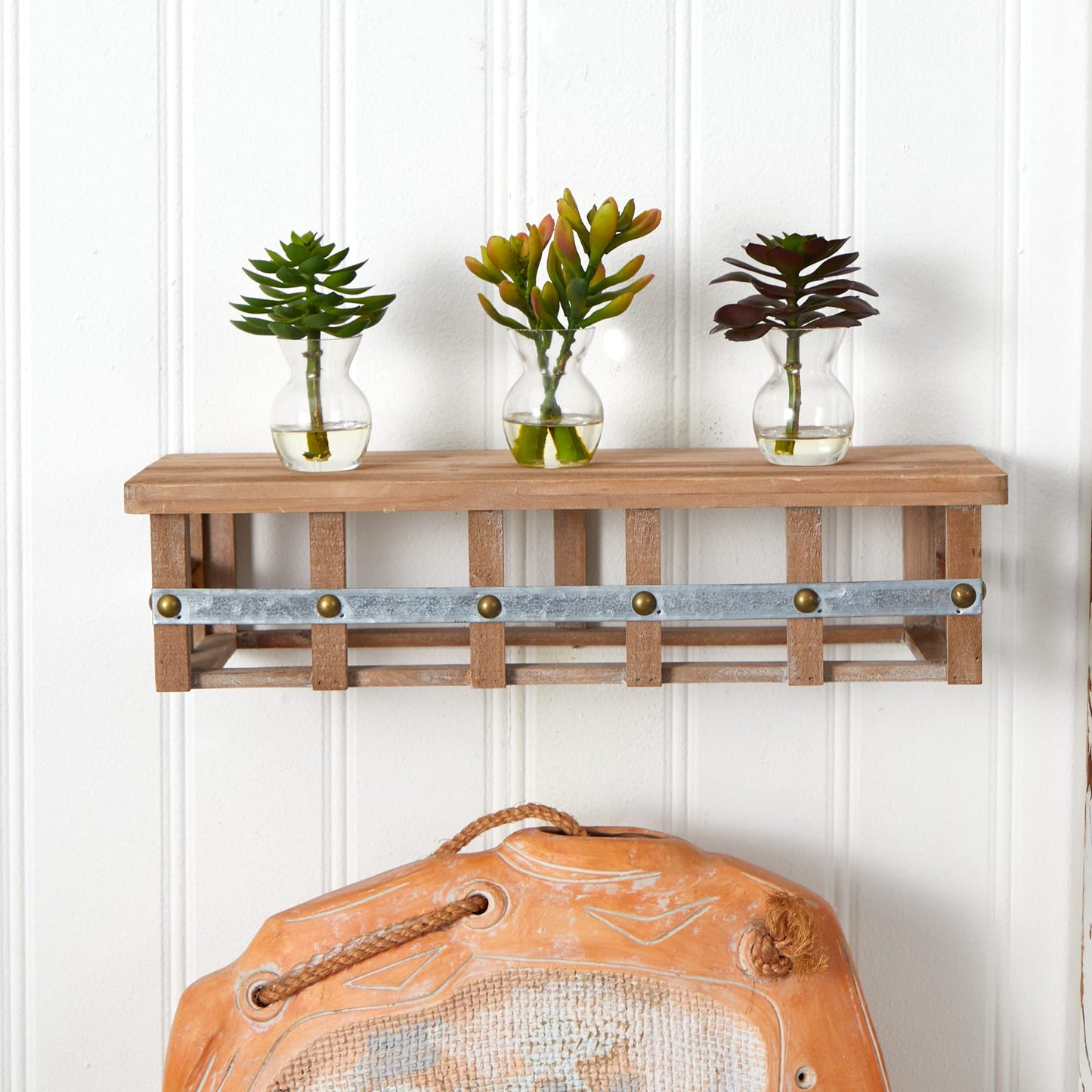 Nearly Natural Succulent Arrangements (Set of 3)