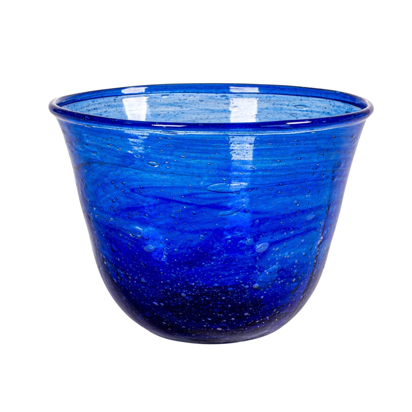 Creative Co-Op 12-Piece Hand-Blown Seeded Bowl/Drinking Glass, Multicolor
