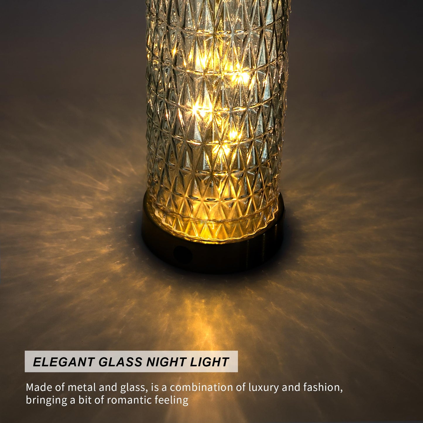 Oneach 27.75” Table Lamps Set of 2, Blue Modern Bedside Lamp with LED Night Light, USB A+C, Glass Lamps for Living Room, Bedroom, Nightstand, Office, End Table (2 Bulbs Included)