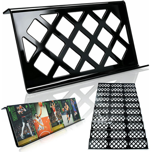 30 Modular Trade Card Risers | Black Acrylic - Perfect for Trade Shows, Display Cases, and Card Vendors - Display Stand for Sports Cards & Trading Card Games