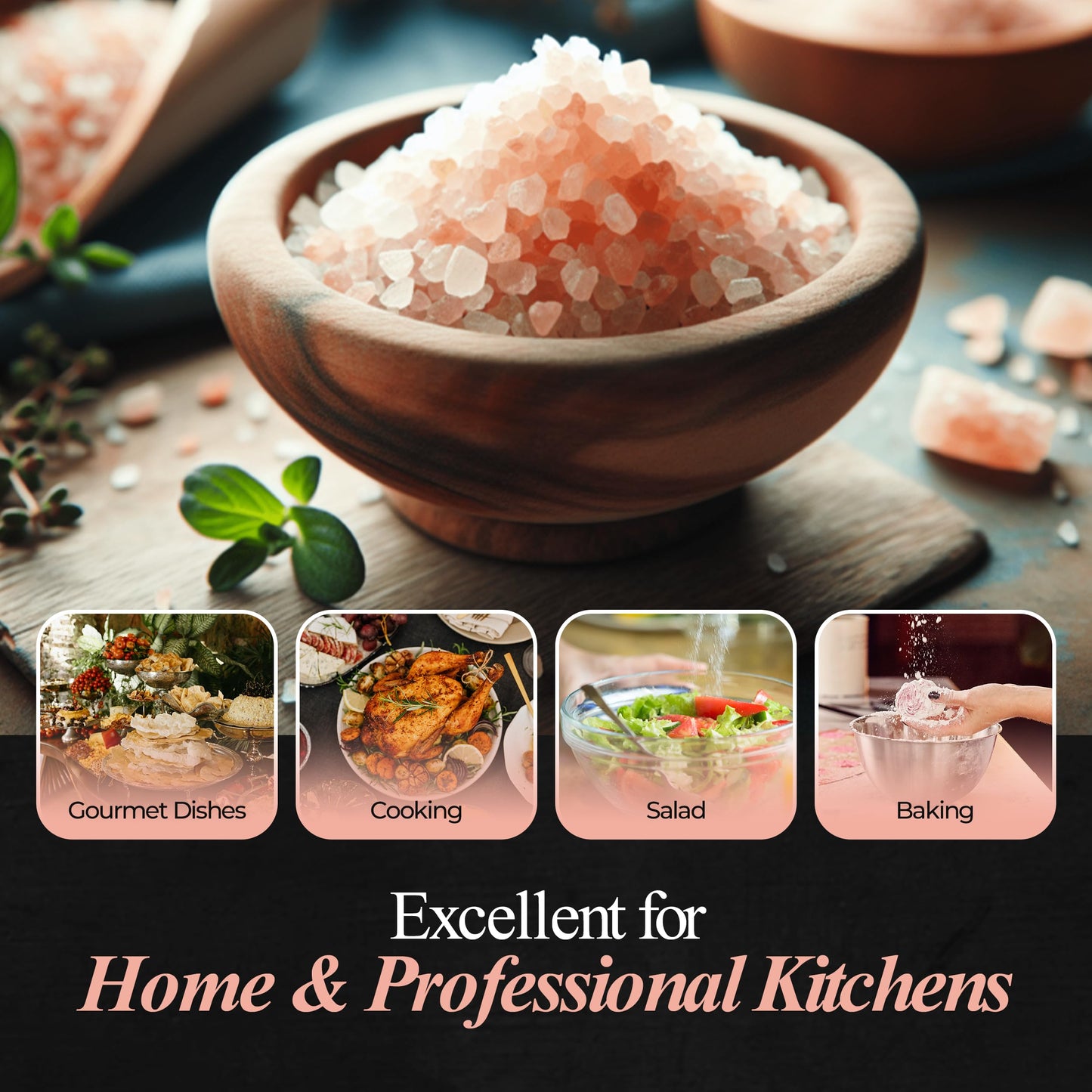 Zestiq Foods Himalayan Pink Salt – Natural, Kosher & Unprocessed Coarse Grain, 2.2 lb Jar, Rich in 84 Minerals for Cooking & Grinder Use